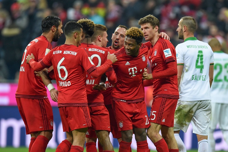 Rados Bayernu neznala v sobotu mezí. 