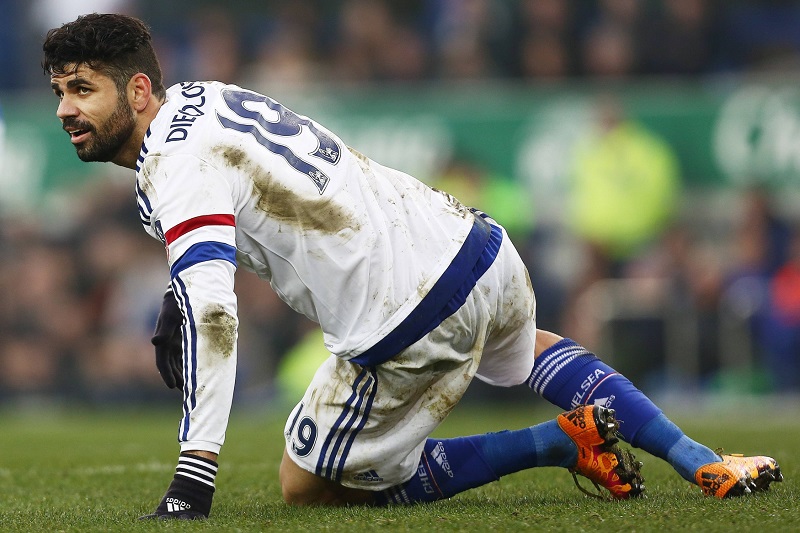 Útočník Chelsea Diego Costa.