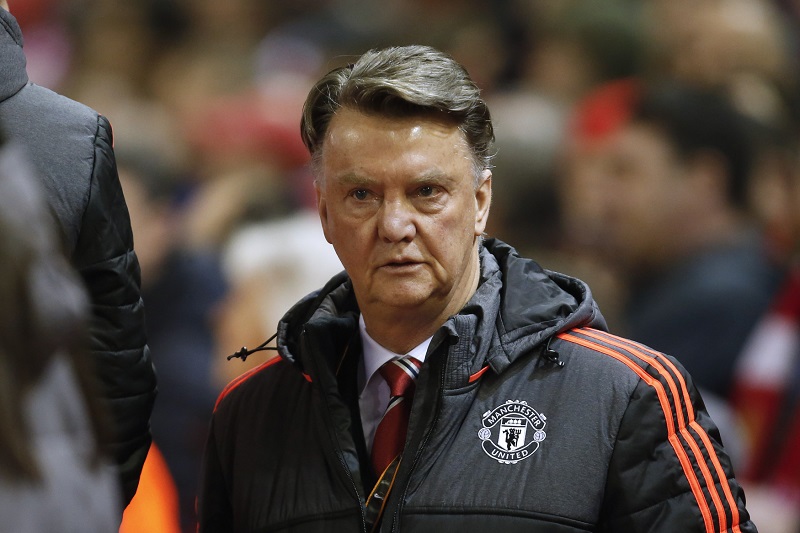 Trenér United Louis van Gaal. 