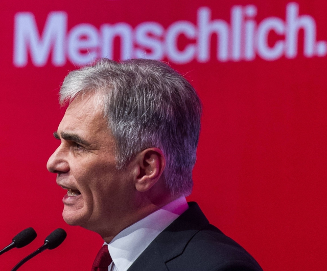 Rakouský kancléř Werner Faymann.