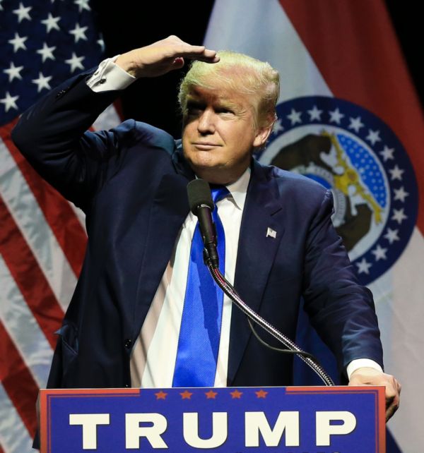 Republikánský prezidentský kandidát Donald Trump.