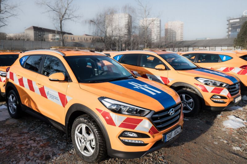 Více než stovka modelů Tucson bude jezdit v barvách ŘSD.