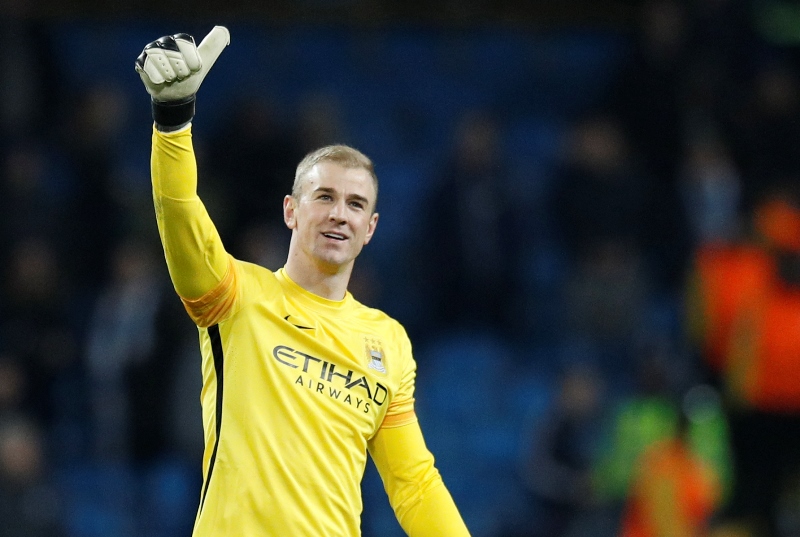 Brankář Manchesteru City Joe Hart. Brankář Manchesteru City Joe Hart.