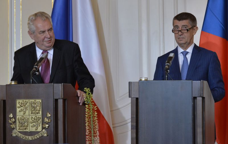 Miloš Zeman (vlevo) a Andrej Babiš. Miloš Zeman (vlevo) a Andrej Babiš.