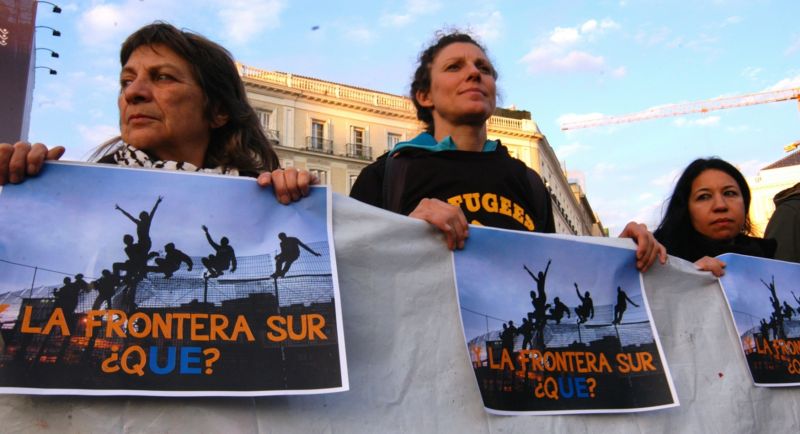 Protesty v hlavním městě Madridu.