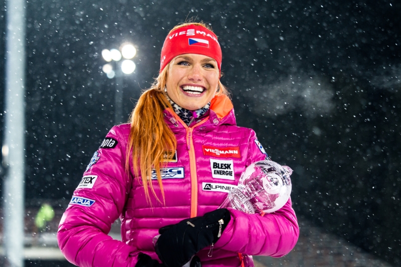 Biatlonistka Gabriela Soukalová. 