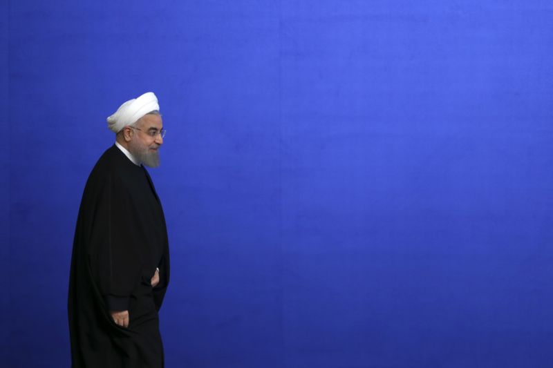 Íránský prezident Hasan Rúhání. Íránský prezident Hasan Rúhání.