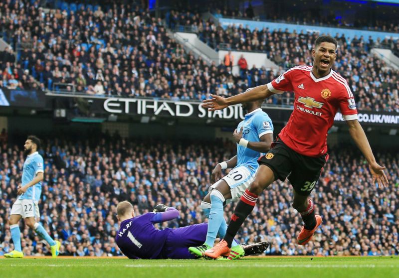Marcus Rashford rozhodl manchesterské derby.