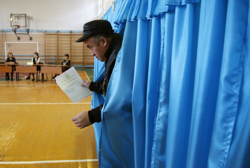 Volby v  Kazachstánu.
