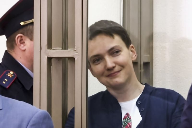 Ukrajinská letkyně Nadija Savčenková.
