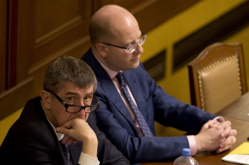 Andrej Babiš a Bohuslav Sobotka.