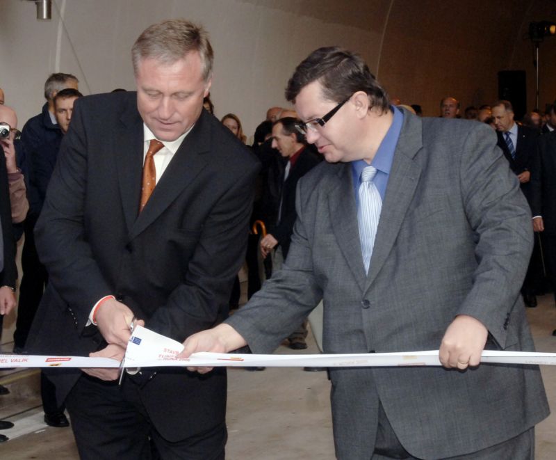 Bývalý premiér Mirek Topolánek s exředitelem ŘSD Petrem Laušmanem.