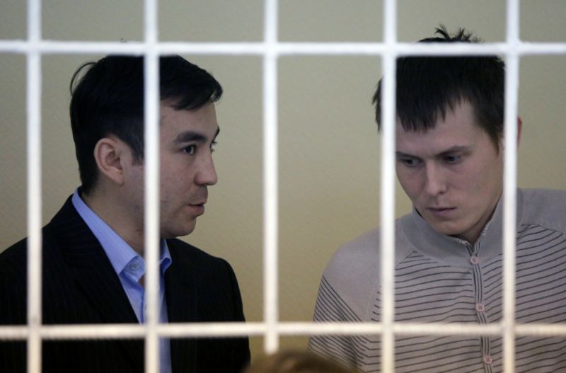 Jevgenij Jerofejev a Alexandr Alexandrov, ruští důstojníci, které Grabovskij zastupoval.