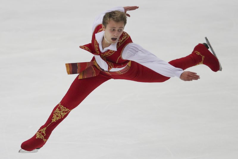 Krasobruslař Michal Březina. 