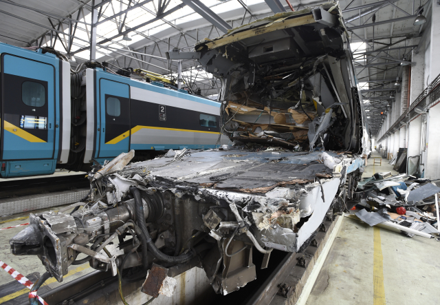 Poškozené pendolino.