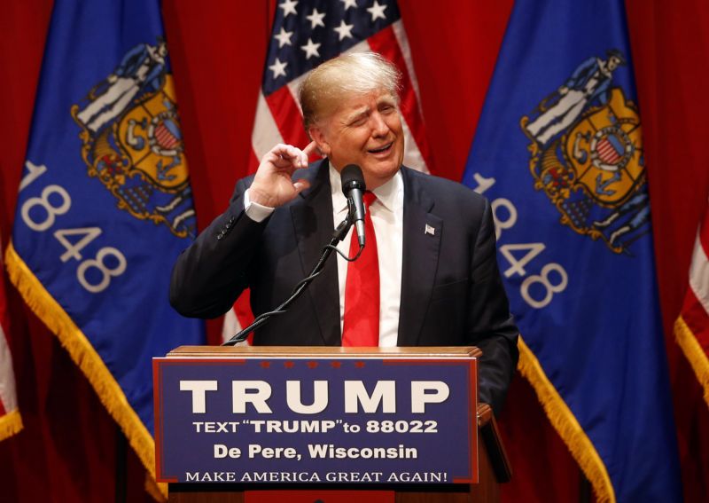 Kandidát na prezidenta USA Donald Trump.