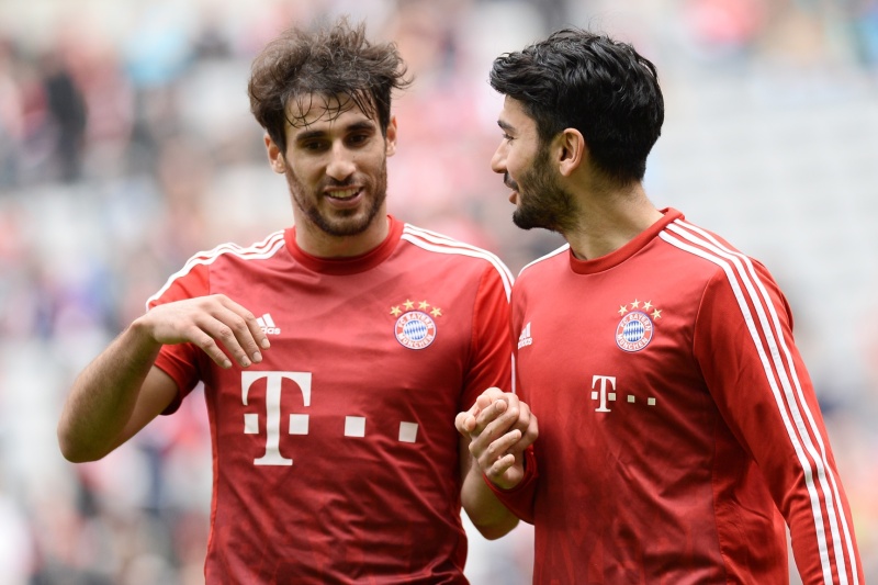 Radost fotbalistů Bayernu Mnichov.