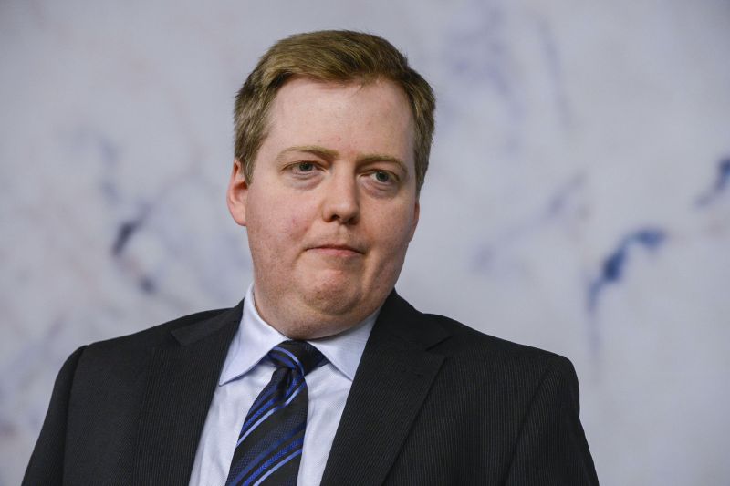 Islandský premiér Davíd Gunnlaugsson.