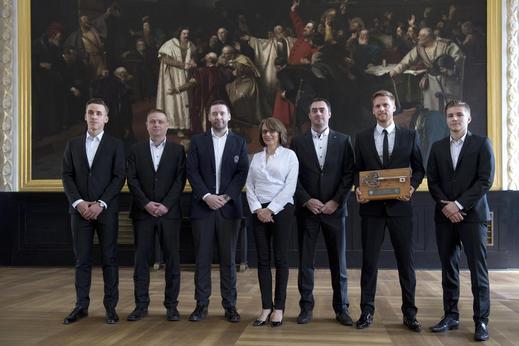 Sparťané převzali od primátorky Adriany Krnáčové klíč od Prahy.