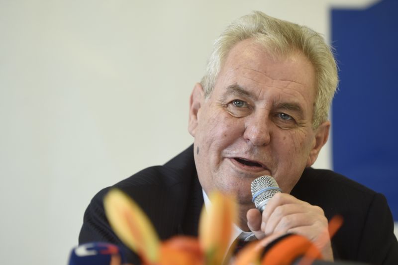 Prezident republiky Miloš Zeman. 