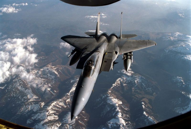 Stíhačka F-15C. Stíhačka F-15C.