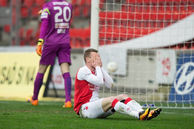 Fotbalisté Slavie remizovali v utkání s Jabloncem.