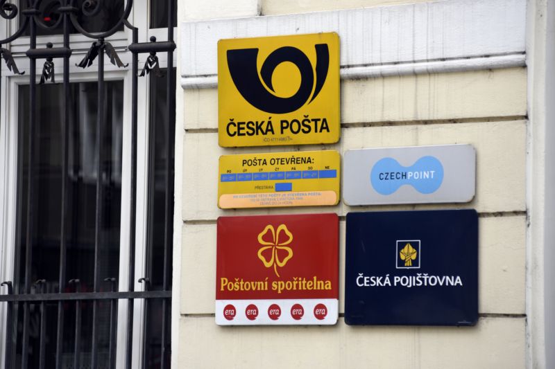 Pobočka České pošty. Pobočka České pošty.