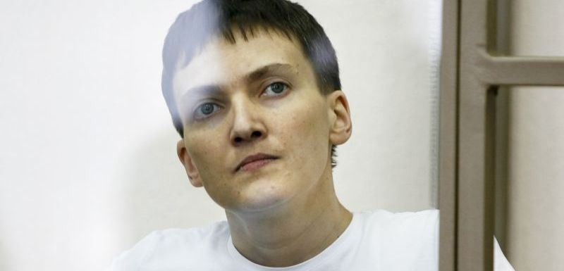 Ukrajinská letkyně Nadija Savčenková. Ukrajinská letkyně Nadija Savčenková.