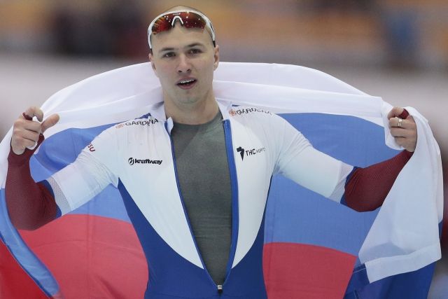 Ruský rychlobruslař Pavel Kuližnikov, jeden z pozitivně testovaných sportovců.