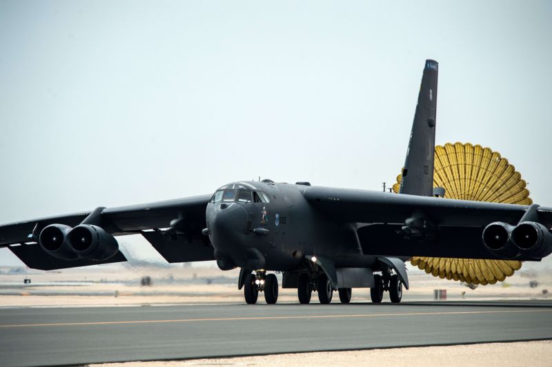 Americký bombardér B-52 Stratofortress.