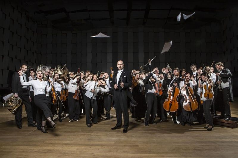 Na snímku orchestr PKF - Prague Philharmonia. Na snímku orchestr PKF - Prague Philharmonia.
