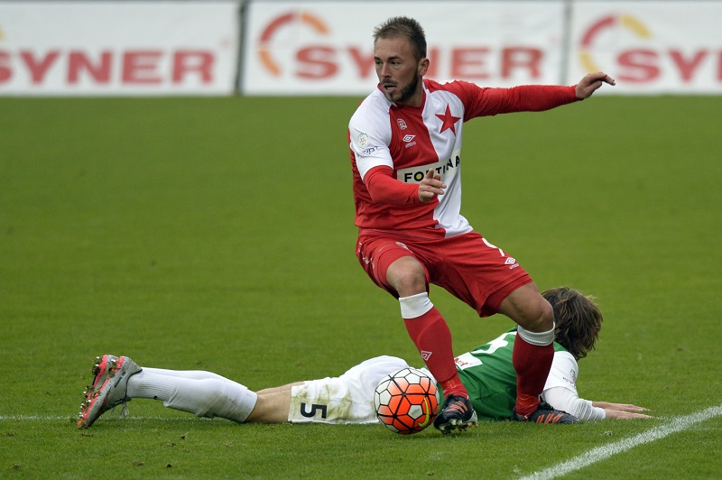Záložník Slavie Jan Štohanzl.