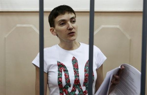 Ukrajinská letkyně Nadija Savčenková. Ukrajinská letkyně Nadija Savčenková.