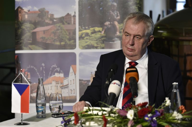 Prezident republiky Miloš Zeman.