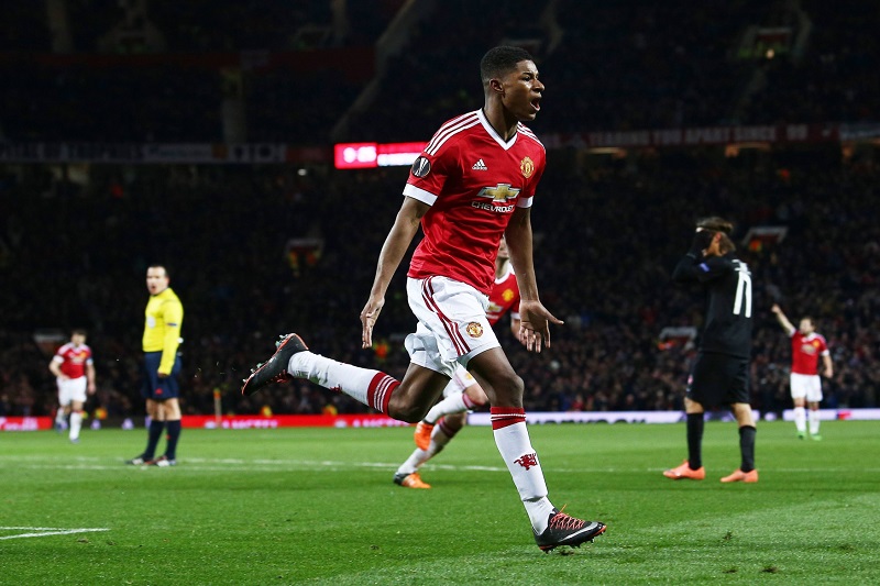 Osmnáctiletý Marcus Rashford.