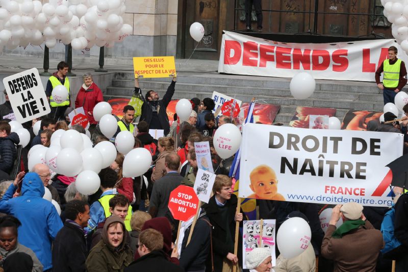Manifestace v Bruselu.
