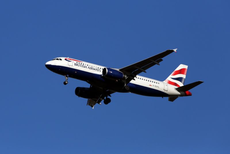 Letadlo British Airways. Letadlo British Airways.