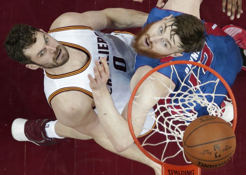 Momentka ze zápasu Clevelandu s Detroitem.