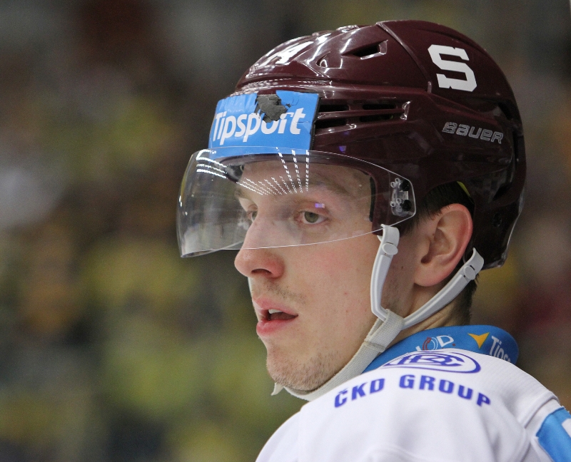 Útočník hokejové Sparty Daniel Přibyl.