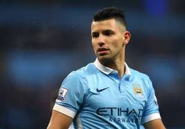 Argentinský útočník Sergio Agüero.