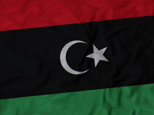 Libyjská vlajka.