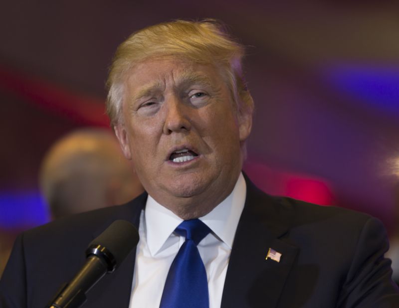 Republikánský prezidentský kandidát Donald Trump.