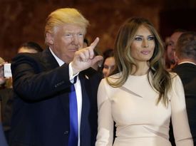 Donald Trump s manželkou Melanií Trumpovou.