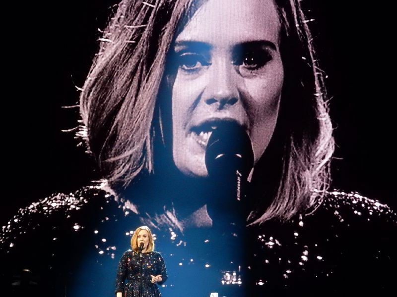 Zpěvačka Adele.