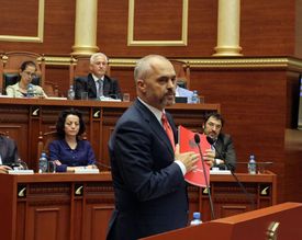 Albánský premiér Edi Rama.