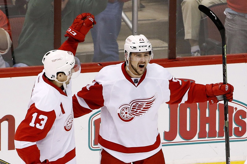 Hvězda NHL Pavel Dacjuk. 