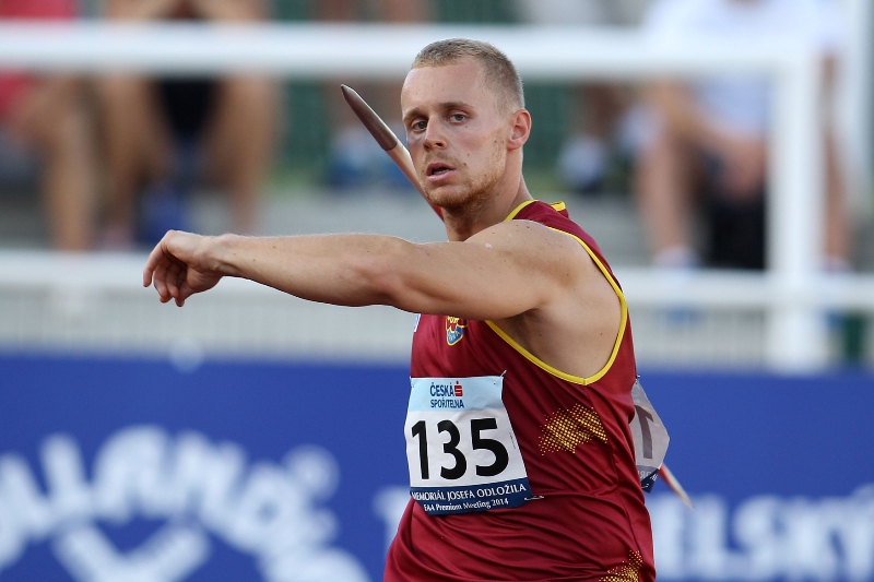 Český oštěpař Jakub Vadlejch.