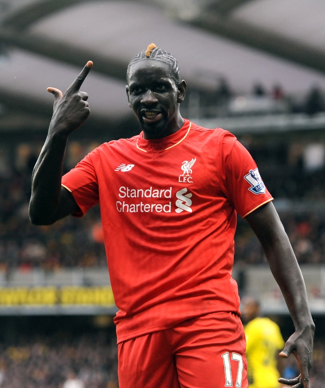 Obránce Liverpoolu Mamadou Sakho.