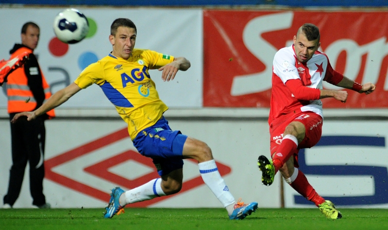 Fotbalisté Slavie remizovali s Teplicemi 2:2.