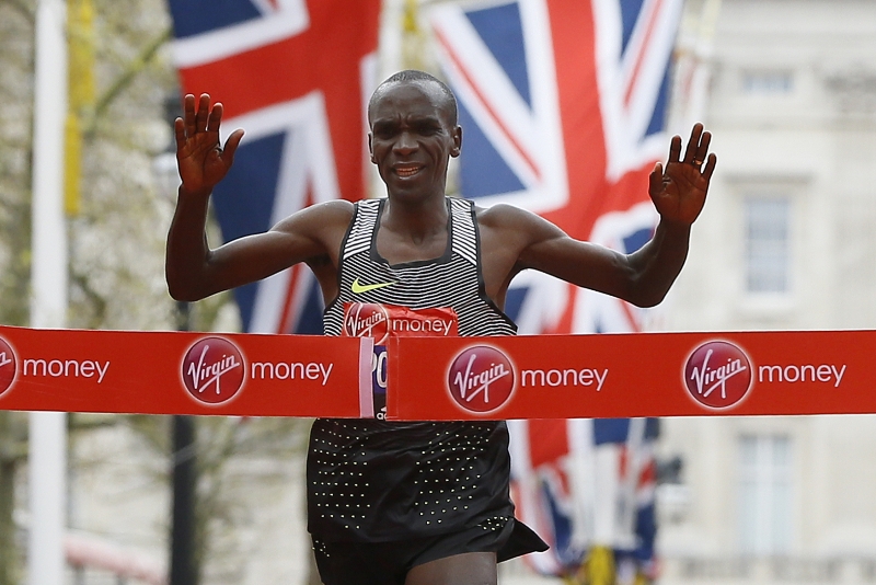 Keňský maratonec Eliud Kipchoge.